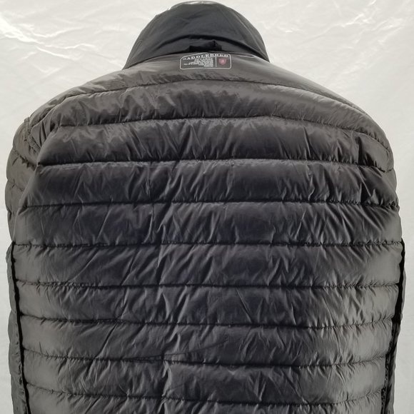Saddlebred Down Puffer Jacket Mens Lightweight Black Packable Hiking sz XXL - Picture 10 of 12